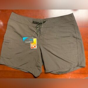 Eddie Bauer Dark Olive Board Shorts